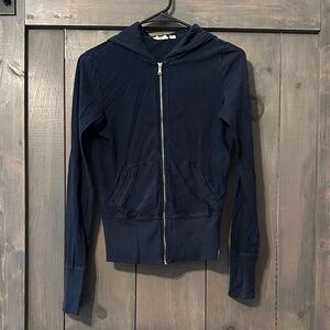 X2 Navy Zip-Up Hoodie